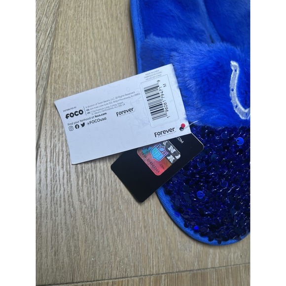Women's NFL Indianapolis Colts FOCO Blue Slippers Size 7-8 New - Picture 5 of 8